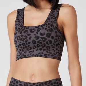 Varley Women's Delta Bra - Iron Grey Cheetah